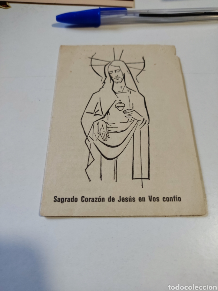 Otros art&iacute;culos de coleccionismo en papel: Estampa religiosa sagrado coraz&oacute;n de Jes&uacute;s
