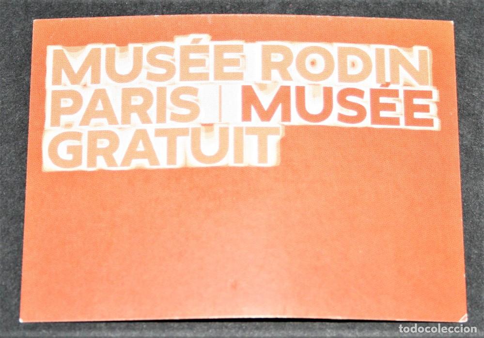 Sammelleidenschaft Andere Papierartikel: ENTRADA/TIQUET - MUS&Eacute;E RODIN, PARIS - 2015