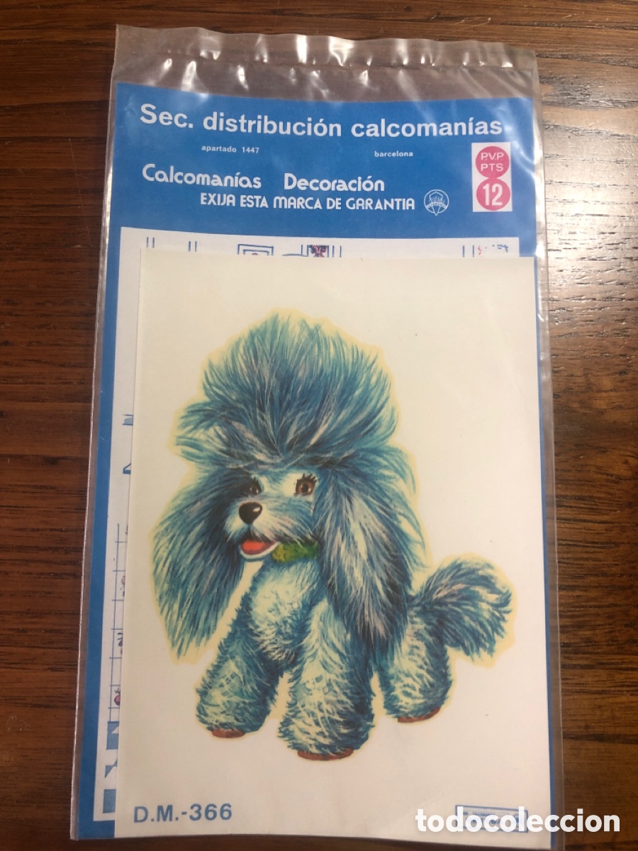 Otros art&iacute;culos de coleccionismo en papel: CALCOMAN&Iacute;A PERRO ( DECORACI&Oacute;N ORTEGA ) SERIE BALDOS&Iacute;N