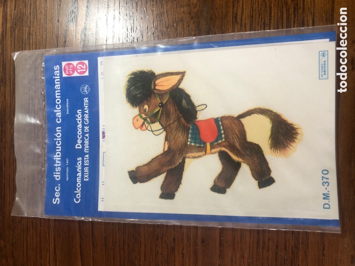 Otros art&iacute;culos de coleccionismo en papel: CALCOMAN&Iacute;AS PONY BURRITO ( ORTEGA, SERIE BALDOS&Iacute;N, SIN USAR)