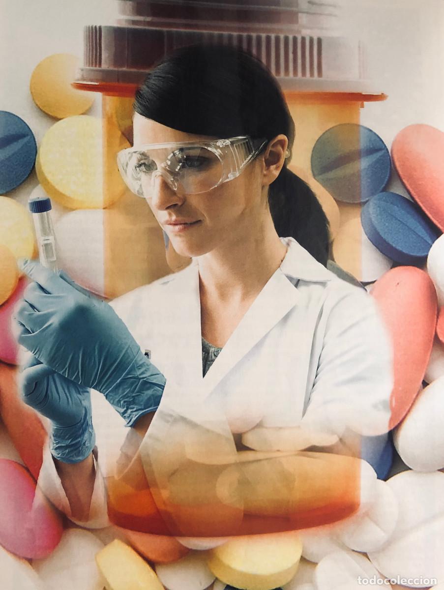 Otros Art&iacute;culos de Coleccionismo en Papel: Fotograf&iacute;a art&iacute;stica, fotomontaje. Farmacia y salud. P&aacute;gina de revista. Enmarcable.