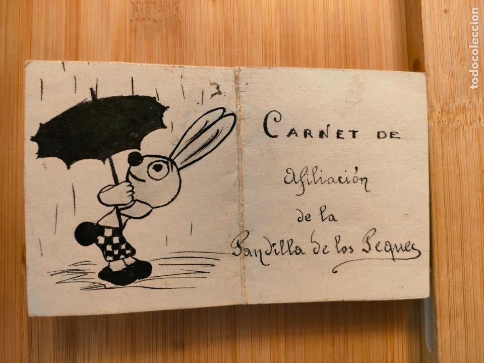 Altri oggetti di carta: CARNET DE AFILIACION DE LA RONDILA DE LOS PEQUES-A&Ntilde;O 1937-VER FOTOS-(102.528)