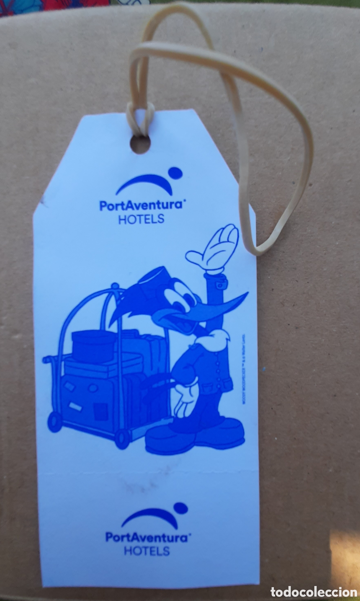 Otros Art&iacute;culos de Coleccionismo en Papel: Etiqueta portanombres maleta Port Aventura COMPRA MINIMA 5&euro;