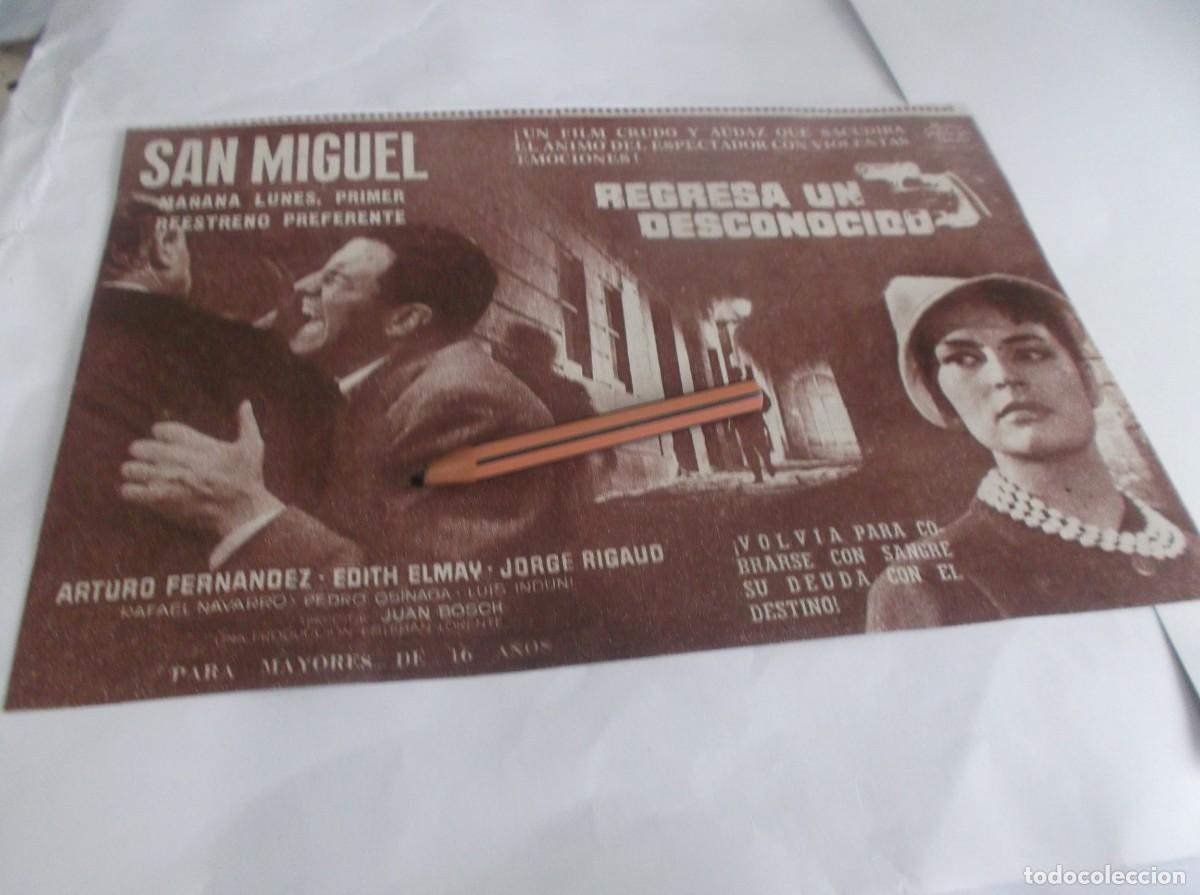 Otros Art&iacute;culos de Coleccionismo en Papel: RECORTE A&Ntilde;O 1963(CINE)SINE SAN MIGUEL, PEL&Iacute;CULA REGRESA UN DESCONOCIDO ,DIR. JUAN BOSCH