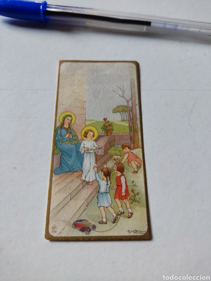 Otros art&iacute;culos de coleccionismo en papel: Estampa religiosa ni&ntilde;os jugando, Mar&iacute;a y ni&ntilde;o Jes&uacute;s