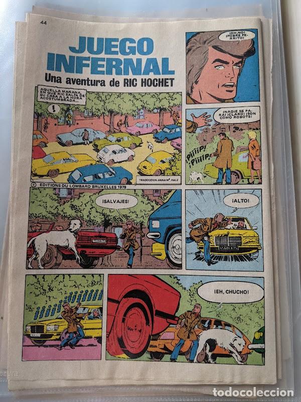 Collectionnisme Papier divers: HISTORIETA RECUPERADA DE ANTIGUO TBO: JUEGO INFERNAL. UNA AVENTURA DE RIC HOCHET (10 P&Aacute;GINAS)