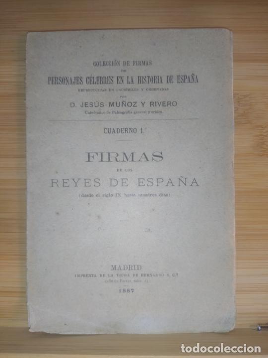 Otros Art&iacute;culos de Coleccionismo en Papel: FIRMAS DE LOS REYES DE ESPA&Ntilde;A-CUADERNO I-A&Ntilde;O 1887-VER FOTOS-(K-10.295)