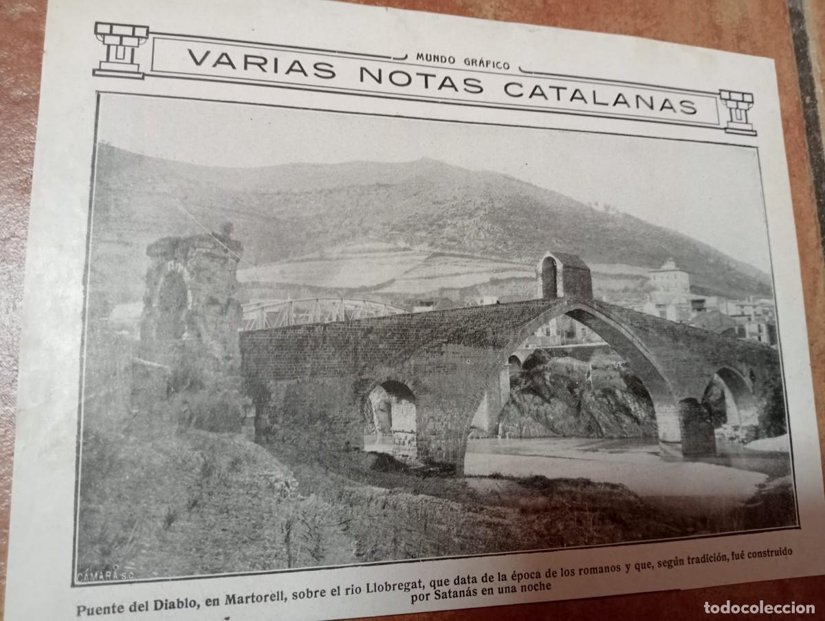 Otros Art&iacute;culos de Coleccionismo en Papel: MARTORELL, PUENTE DEL DIABLO - MUNDO GR&Aacute;FICO 17 SEPTIEMBRE 1913