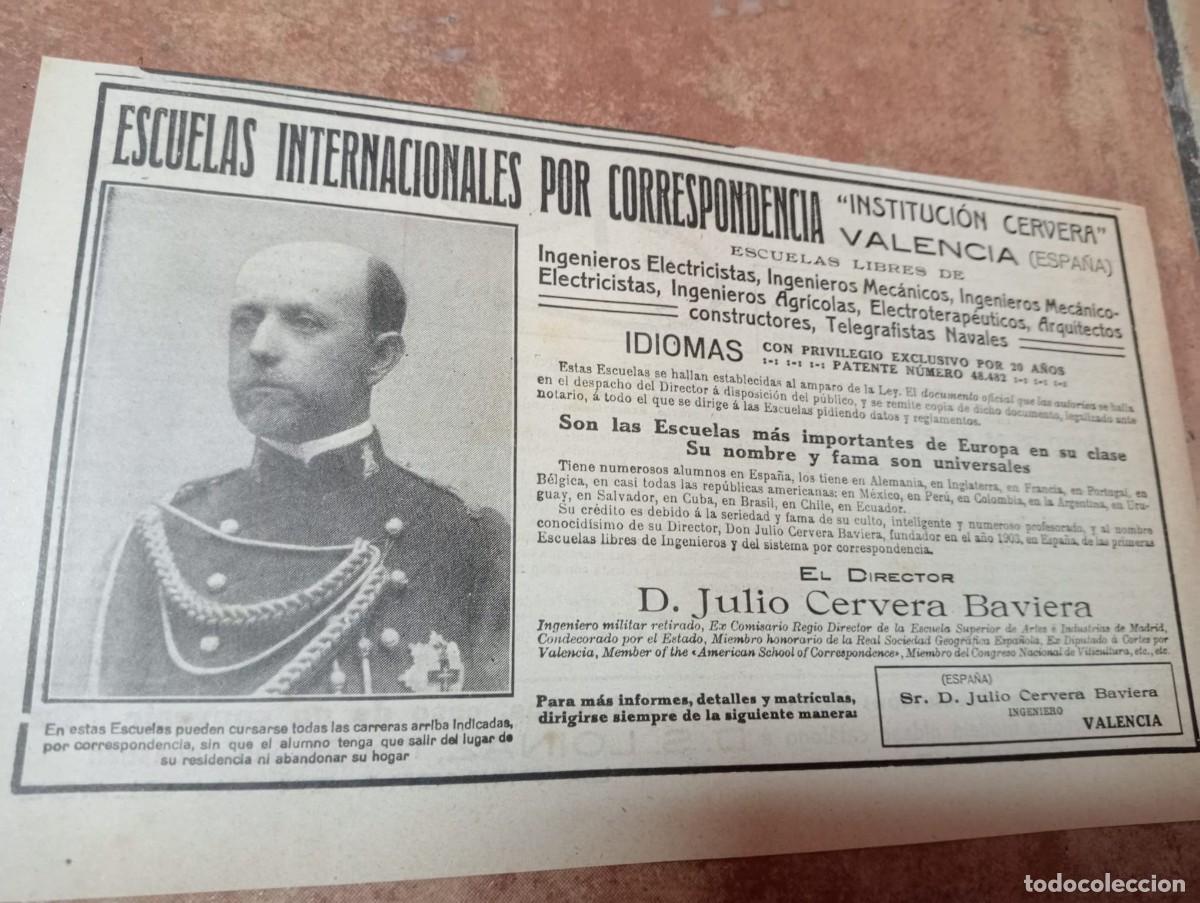 Otros Art&iacute;culos de Coleccionismo en Papel: INSTITUCION CERVERA, VALENCIA - MUNDO GR&Aacute;FICO 17 SEPTIEMBRE 1913