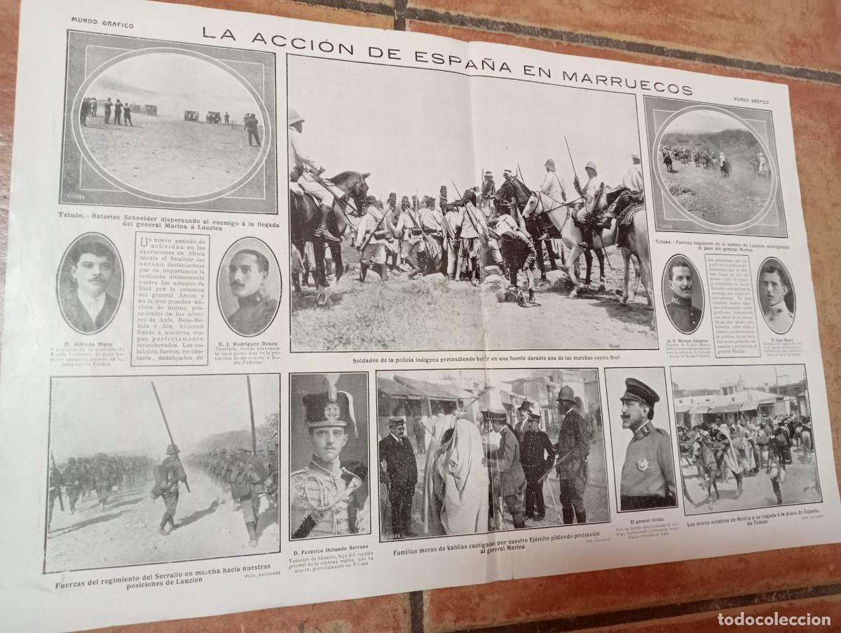 Otros Art&iacute;culos de Coleccionismo en Papel: ESPA&Ntilde;A EN MARRUECOS - CENTRAL REVISTA - MUNDO GR&Aacute;FICO 17 SEPTIEMBRE 1913