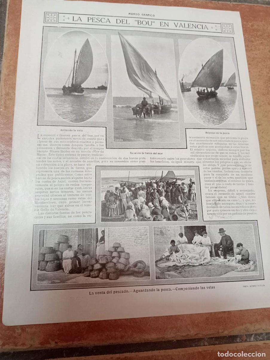 Otros Art&iacute;culos de Coleccionismo en Papel: LA PESCA DEL &rdquo; BOU &rdquo; EN VALENCIA - MUNDO GR&Aacute;FICO 17 SEPTIEMBRE 1913