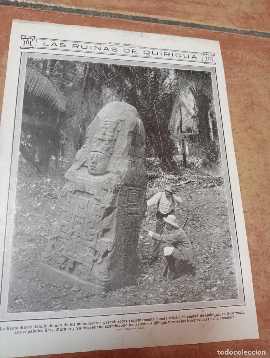 Otros Art&iacute;culos de Coleccionismo en Papel: ARQUE&Oacute;LOGOS ESPA&Ntilde;OLES EN GUATEMALA - MUNDO GR&Aacute;FICO 17 SEPTIEMBRE 1913