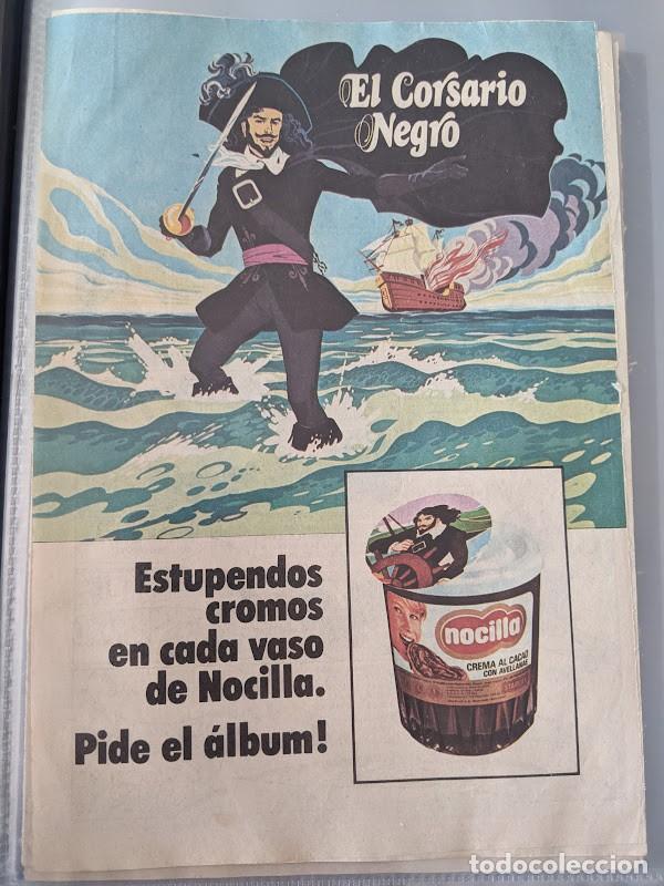 Outros artigos de papel: ANTIGUO ANUNCIO TBO NOCILLA EL CORSARIO NEGRO