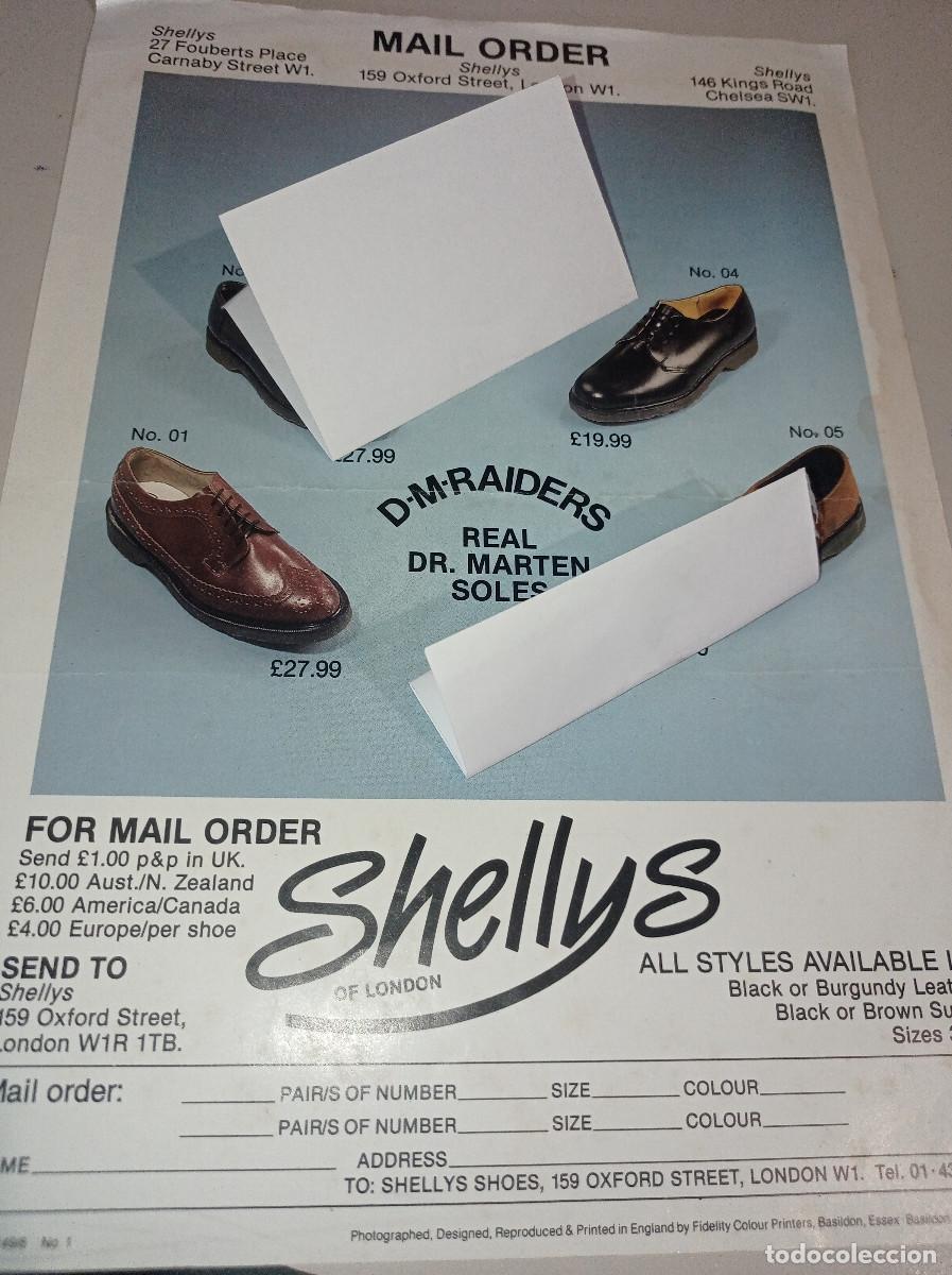 Collectionnisme Papier divers: HOJA MAIL ORDER ZAPATOS SHELLYS. CARNABY STREET A&Ntilde;OS 80 REF. GAR 333