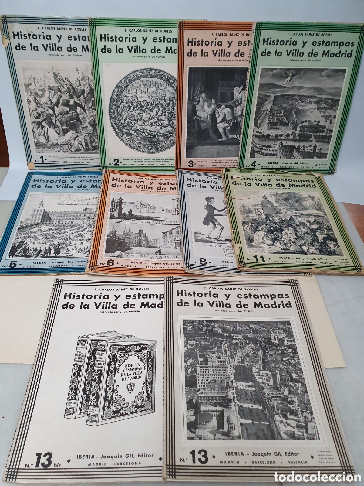 Otros Art&iacute;culos de Coleccionismo en Papel: HISTORIA Y ESTAMPAS DE LA VILLA DE MADRID. F. CARLOS SAINZ DE ROBLES, J. GIL GUI&Ntilde;ON. SOLO 10 NUMEROS