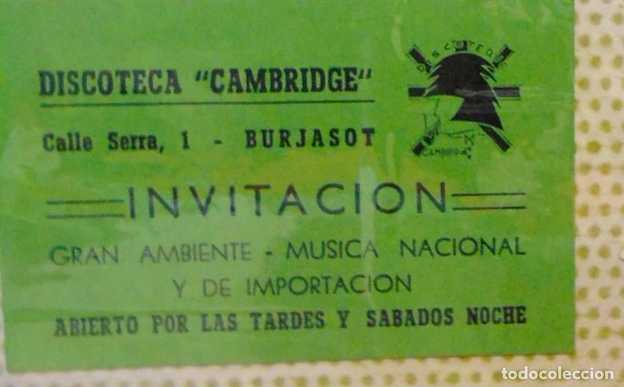 Paper Collecting Others: FLAYER DISCOTECA CAMBRIDGE A&Ntilde;OS 80