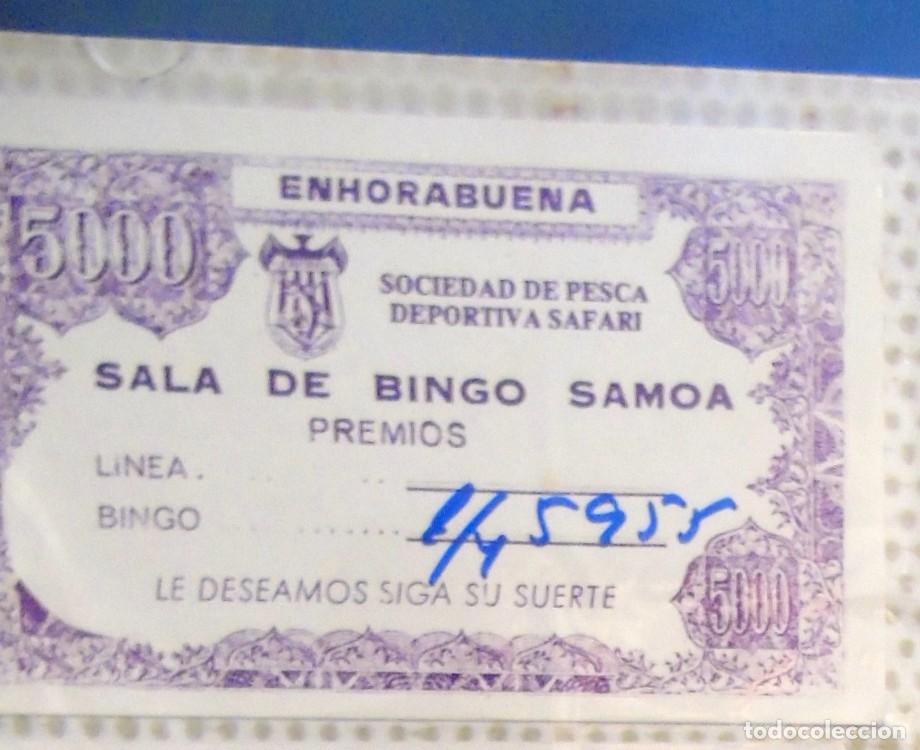 Paper Collecting Others: RECIBO PREMIO AL BINGO A&Ntilde;OS 80 EN BINGO SAMOA