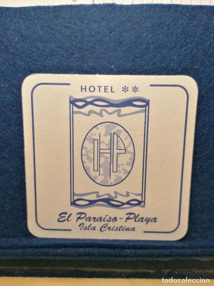 Sammelleidenschaft Andere Papierartikel: POSAVASOS HOTEL *** EL PARAISO PLAYA ISLA CRISTINA