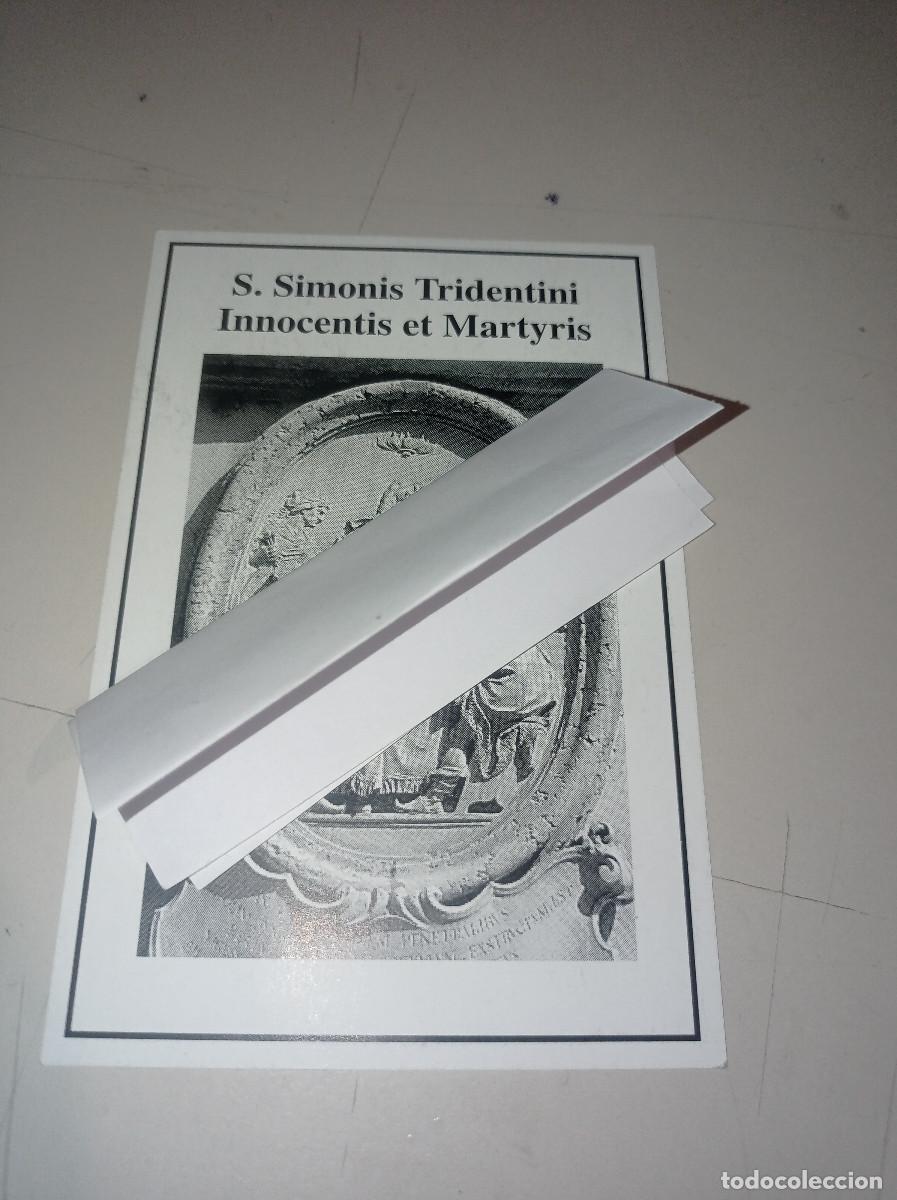Collectionnisme Papier divers: TARJETA TAMA&Ntilde;O CALENDARIO SIMONIS TRIDENTINI INNOCENTIS ET MARTYRIS (OSLO) REF. UR MES 5