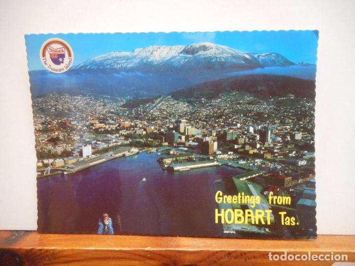Collectionnisme Papier divers: BONITA POSTAL. GREETINGS FROM HOBART. CIRCULADA.
