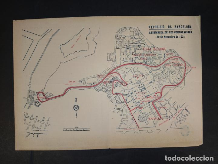 Paper Collecting Others: BARCELONA-EXPOSICIO ASAMBLEA DE LES CORPORACIONS-A&Ntilde;O 1921-PROGRAMA + MAPA-VER FOTOS-(K-10.439)