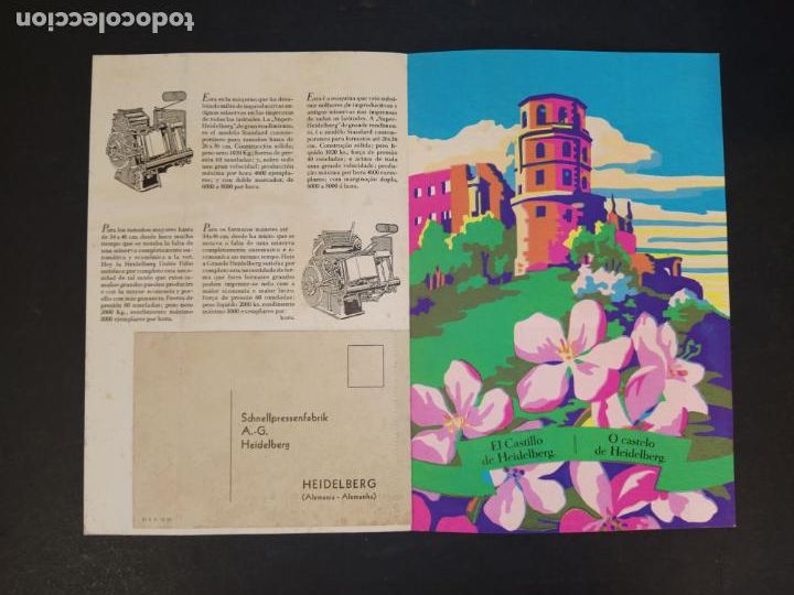 Collectionnisme Papier divers: MINERVAS DE GRAN RENDIMIENTO HEIDELBERG-PUBLICIDAD ANTIGUA-VER FOTOS-(K-10.443)