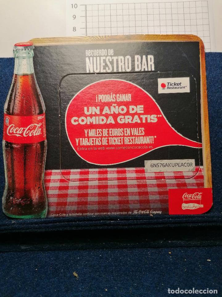 Otros art&iacute;culos de coleccionismo en papel: POSAVASOS COCA COLA NUESTRO BAR SORTEO