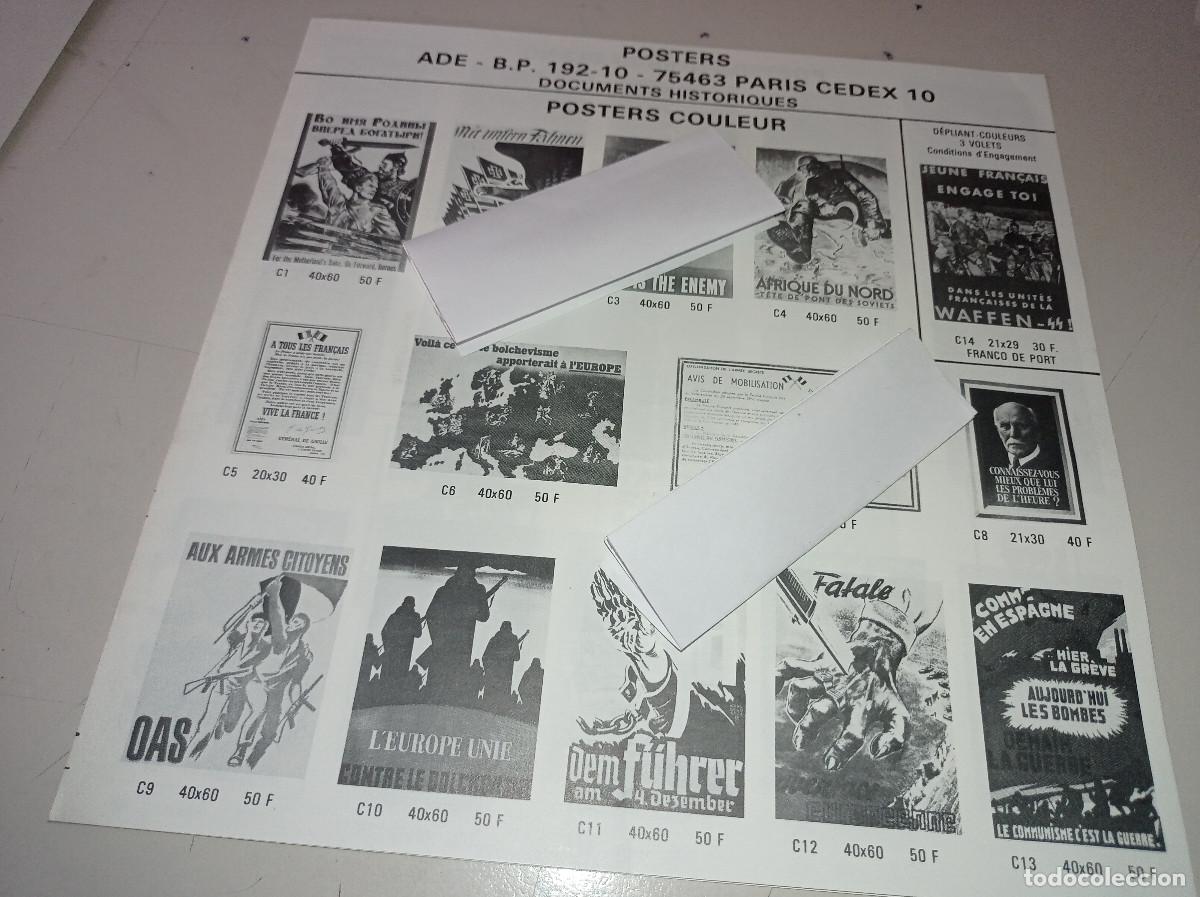 Altri oggetti di carta: D&Iacute;PTICO -CAT&Aacute;LOGO POSTERS SEGUNDA GUERRA MUNDIAL EDITADO POR ADE PAR&Iacute;S REF. UR MES 5
