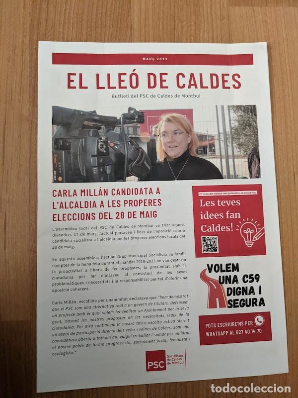 Paper Collecting Others: BOLET&Iacute;N INFORMATIVO EL LLE&Oacute; DE CALDES MARZO 2023