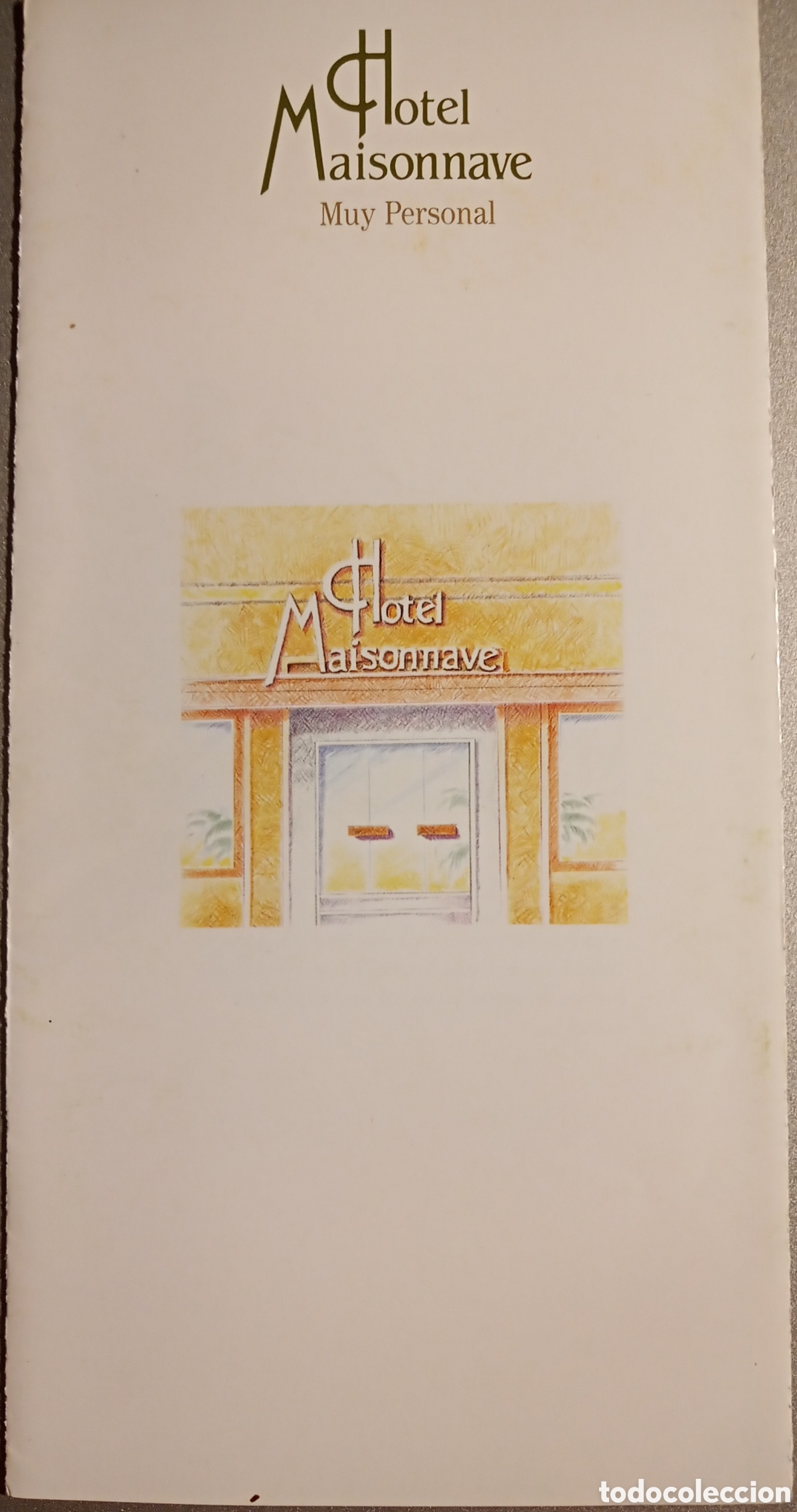 Otros art&iacute;culos de coleccionismo en papel: FOLLETO HOTEL MAISONNAVE. PAMPLONA