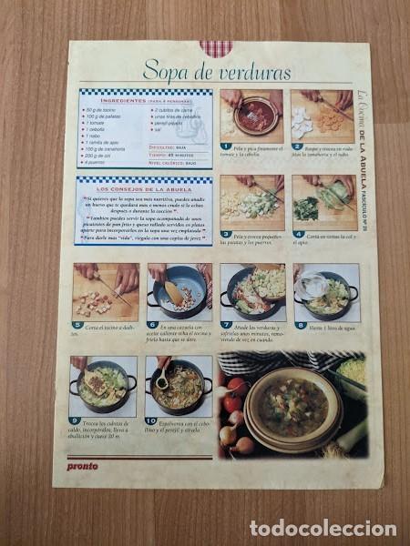 Sammelleidenschaft Andere Papierartikel: ANTIGUO COLECCIONABLE RECETAS DE COCINA LA COCINA DE LA ABUELA FASC&Iacute;CULO N&ordm; 25 REVISTA PRONTO