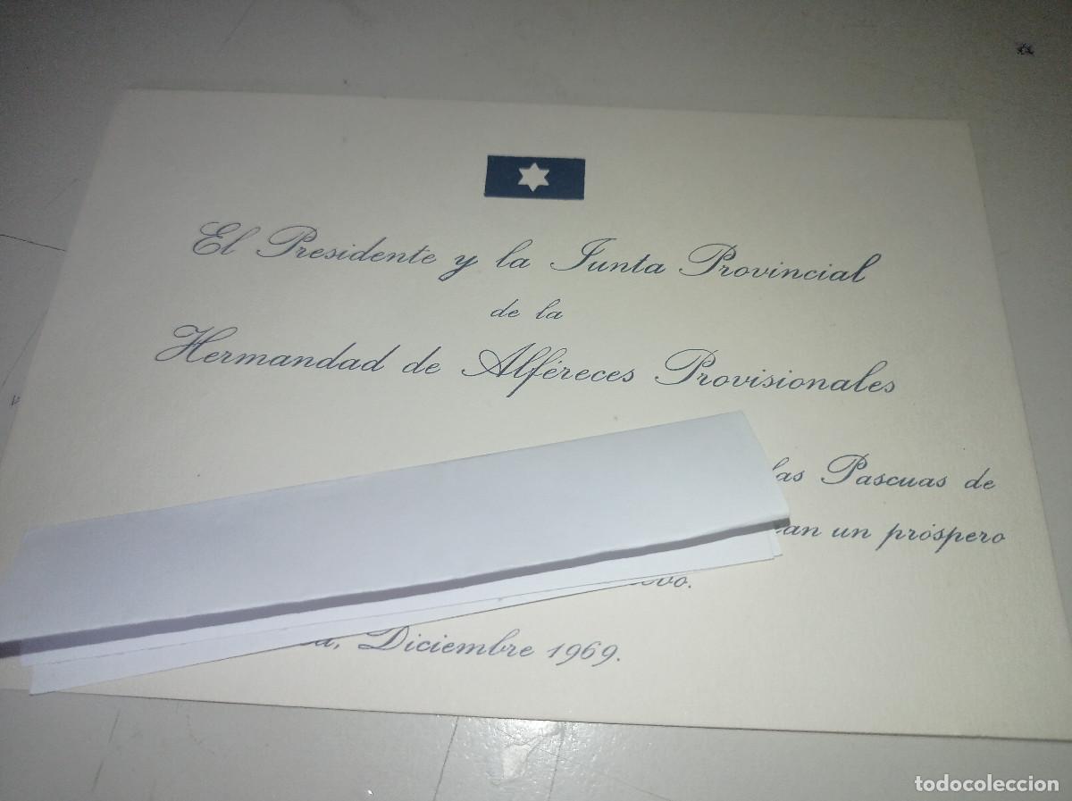 Otros art&iacute;culos de coleccionismo en papel: TARJET&Oacute;N FELICITACI&Oacute;N NAVIDE&Ntilde;A HERMANDAD ALF&Eacute;RECES PROVISIONALES MALLORCA A&Ntilde;O 1969 REF. UR MES 4