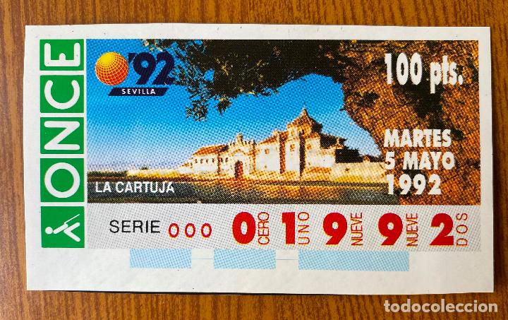 Otros art&iacute;culos de coleccionismo en papel: Cup&oacute;n Replica Once Expo 92. La Cartuja. Sevilla 1992