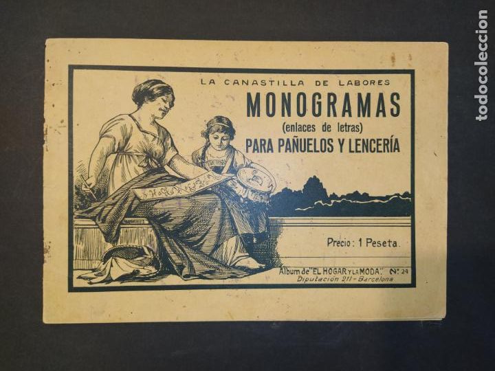 Otros Art&iacute;culos de Coleccionismo en Papel: LA CANASTILLA DE LABORES MONOGRAMAS-ENLACES DE LETRAS PARA PA&Ntilde;UELOS Y LENCERIAS-VER FOTOS-(K-10.509)