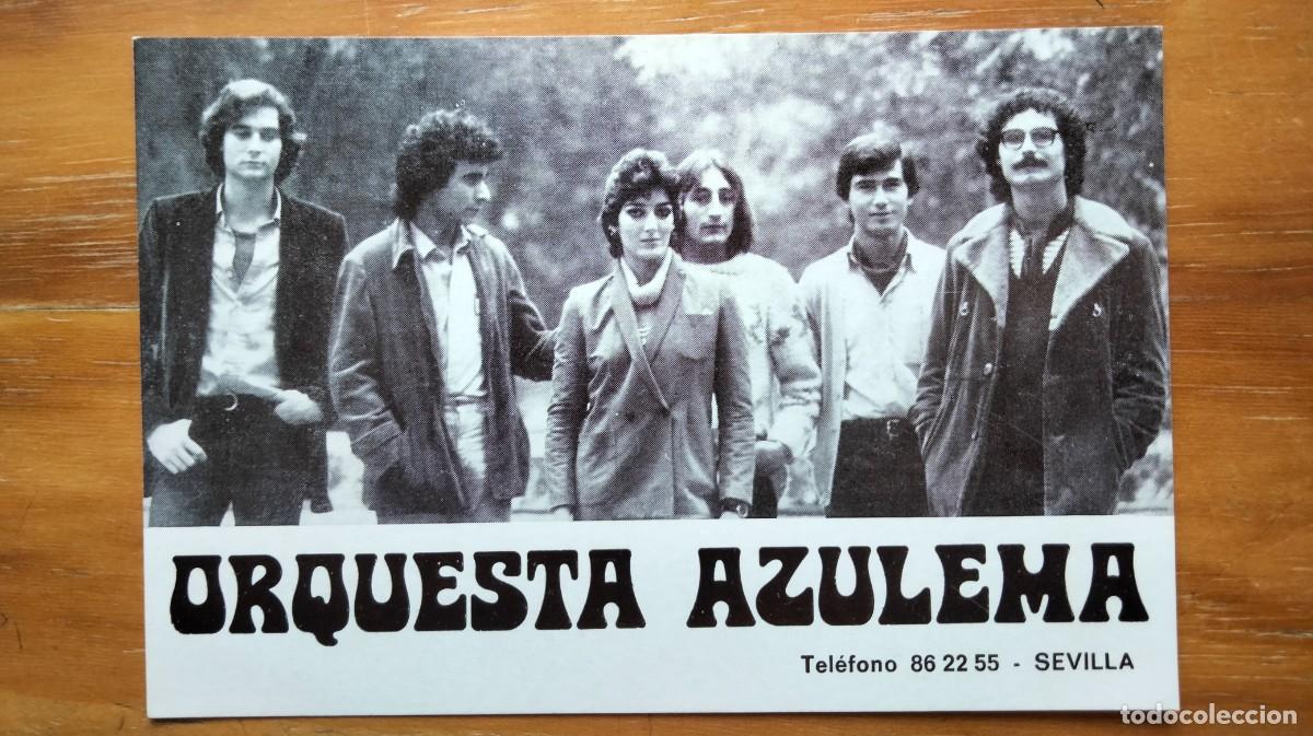 Otros art&iacute;culos de coleccionismo en papel: TARJETA ORQUESTA AZULEMA - SEVILLA, A&Ntilde;OS 70-80