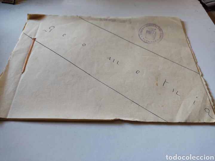 Otros Art&iacute;culos de Coleccionismo en Papel: Cuaderno escolar geometr&iacute;a de Carmen Celestino, Vinaroz