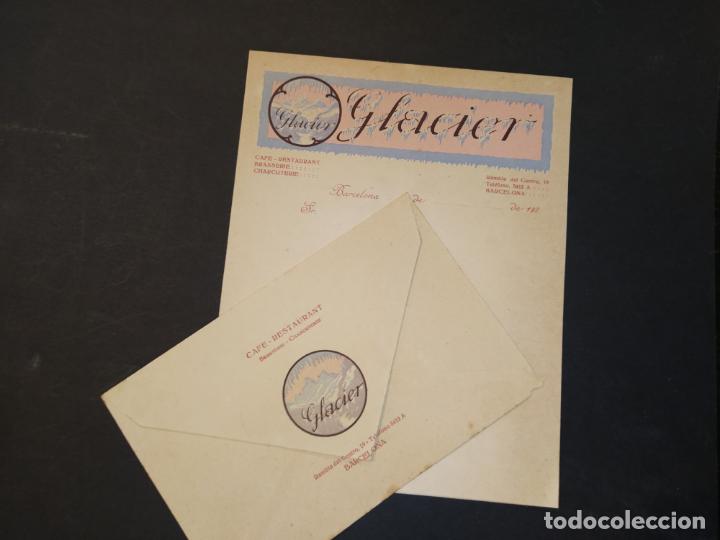 Otros Art&iacute;culos de Coleccionismo en Papel: BARCELONA-CAFE RESTAURANT GLACIER-CARTA ANTIGUA-VER FOTOS-(K-10.575)