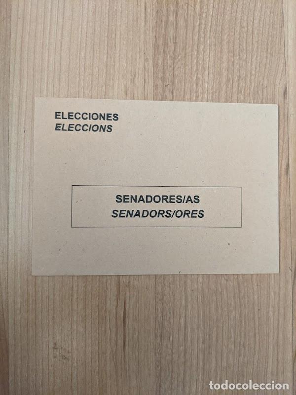 Collectionnisme Papier divers: SOBRE SENADORES