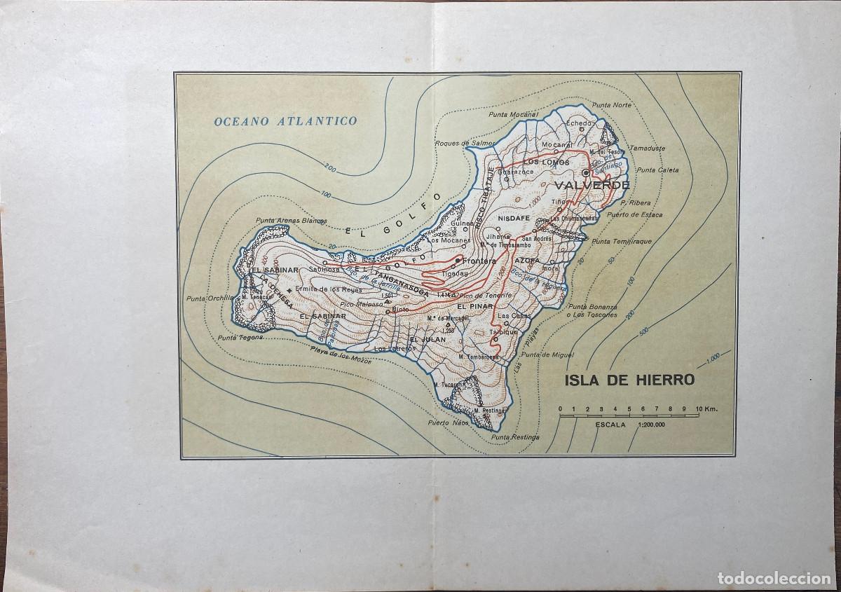 MAPA ISLA DE &rdquo;EL HIERRO&rdquo; - CANARIAS