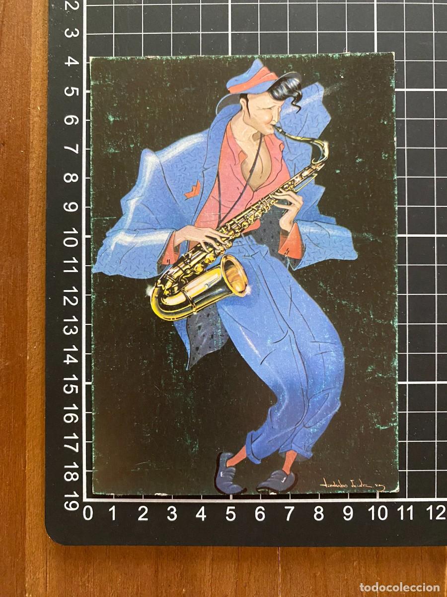 Collectionnisme Papier divers: POSTAL ORIGINAL MOVIDA MADRILE&Ntilde;A LOS SOTANOS DISCOPLAY GRAN VIA MADRID FERNANDO VICENTE 1984 LANA