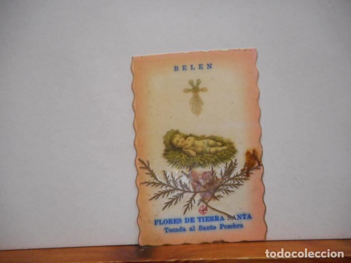 Collectionnisme Papier divers: BELEN. FLORES DE TIERRA SANTA. POSTAL RELIGIOSA.