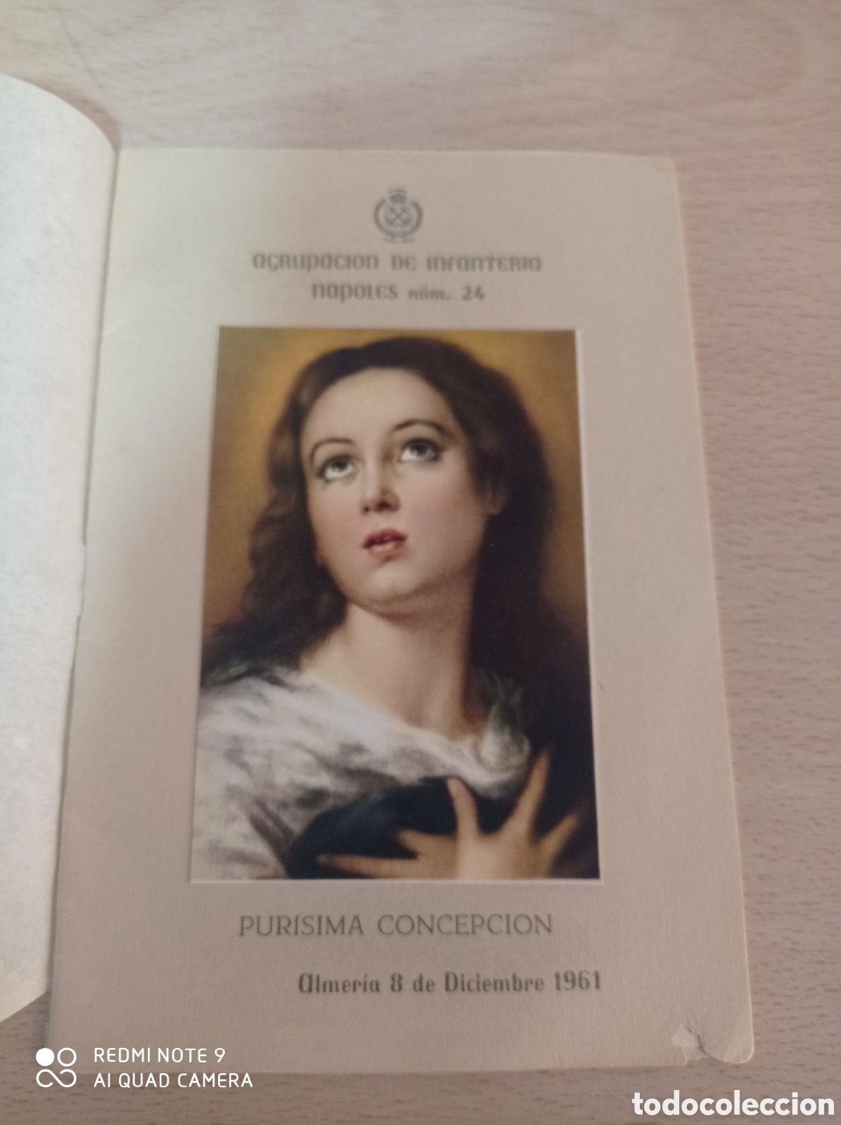 Otros Art&iacute;culos de Coleccionismo en Papel: MILITAR ACTOS PATRONA INM.CONCEPCION AGRP.INFANTERIA N&Aacute;POLES,24 ALMER&Iacute;A A&Ntilde;O 61