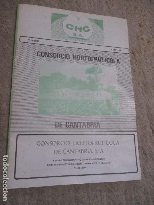 Altri oggetti di carta: Revista t&eacute;cnica de hortofruticultura n&ordm; 1 Consorcio Hortofrut&iacute;cola de Cantabria, Santander 1987