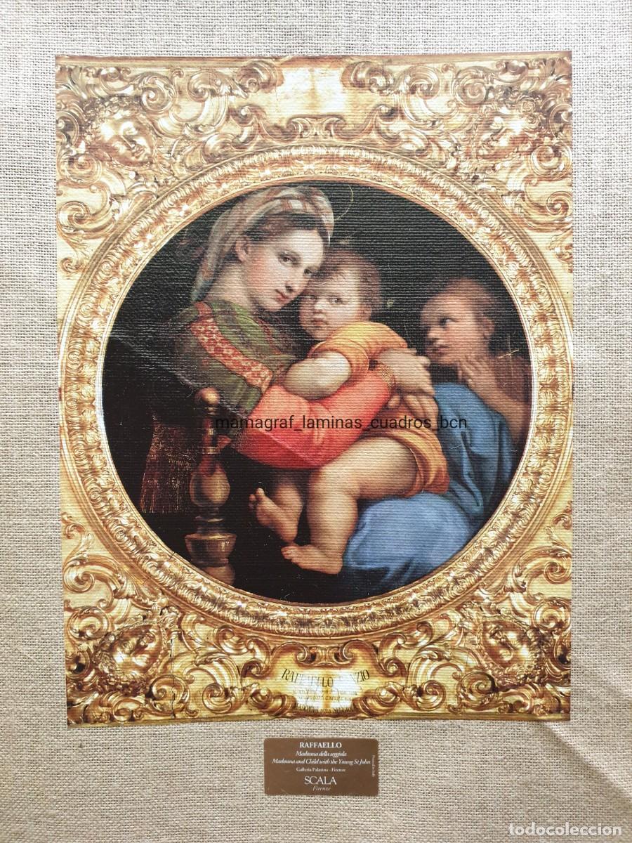 Otros Art&iacute;culos de Coleccionismo en Papel: RAFFAELLO MADONNA DELLA SEGGIOLA MAMAGRAF LAMINA EN TELA