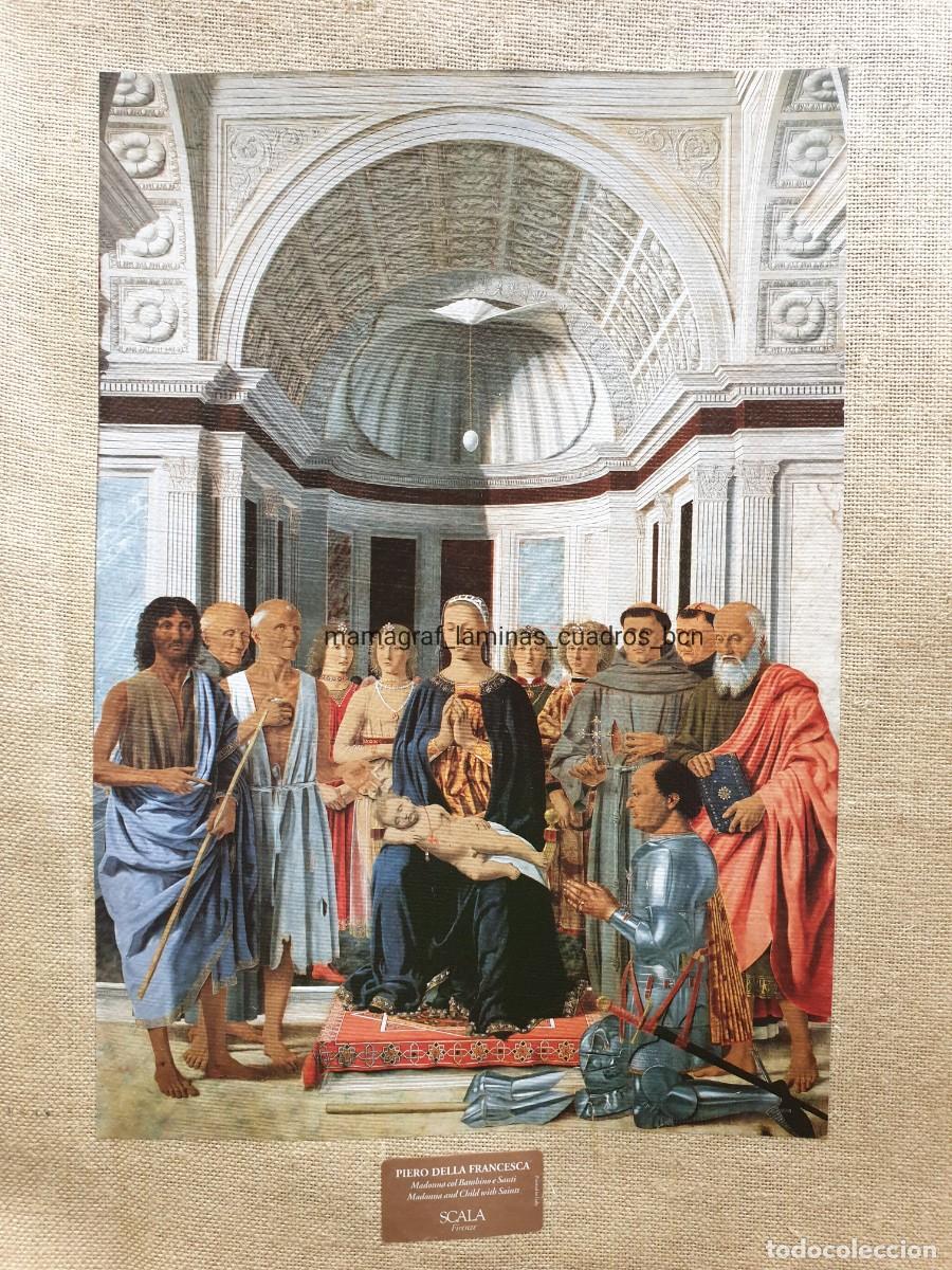 Otros Art&iacute;culos de Coleccionismo en Papel: PIERO DELLA FRANCESCA MADONNA AND CHILD WITH SAINTS MAMAGRAF LAMINA EN TELA