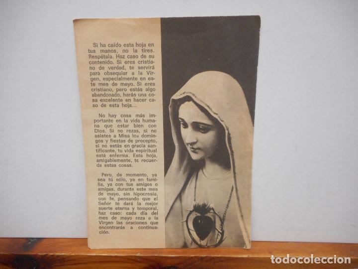 Collectionnisme Papier divers: MES DE MARIA. D&Iacute;PTICO. EN CASTELLANO Y CATAL&Aacute;N.