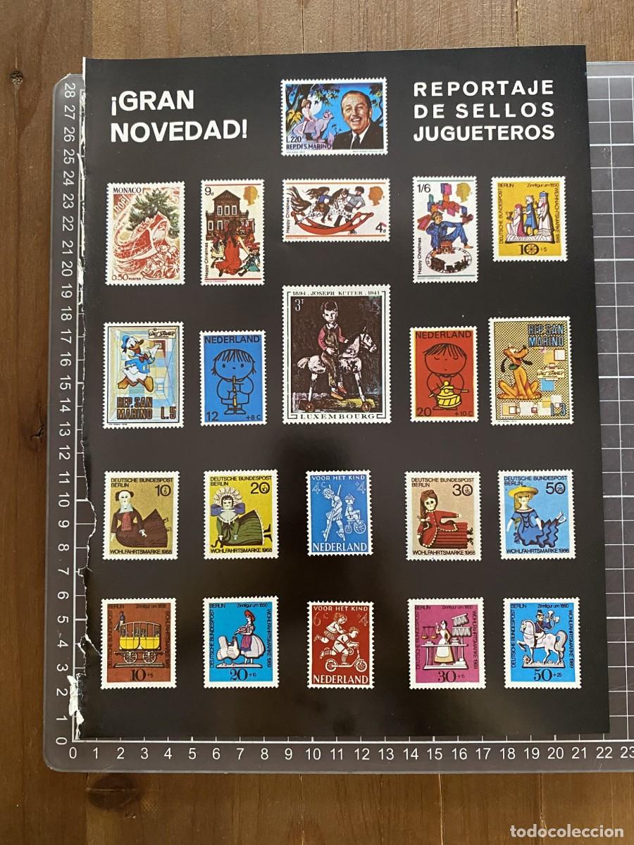 Collectionnisme Papier divers: PUBLICIDAD REPORTAJE DE SELLOS JUGUETEROS A DOS CARAS RAREZA DISNEY MARIONETAS ... JUGUETE ANTIGUO