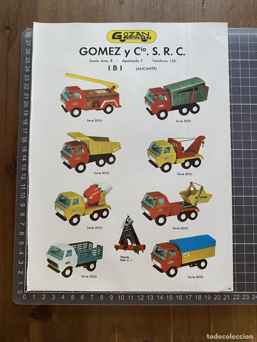 Collectionnisme Papier divers: PUBLICIDAD REVISTA JUGUETES CAMIONES GOZAN COMEZ Y CIA IBI ALICANTE Y VIPEVI LLAVEROS RELOJ JUGUETE