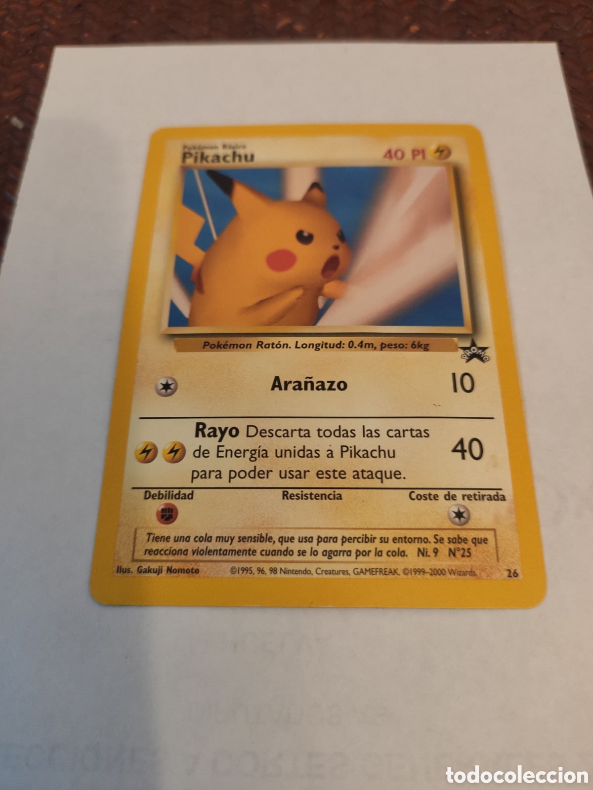 Otros Art&iacute;culos de Coleccionismo en Papel: Carta Pok&eacute;mon n&uacute;mero 26