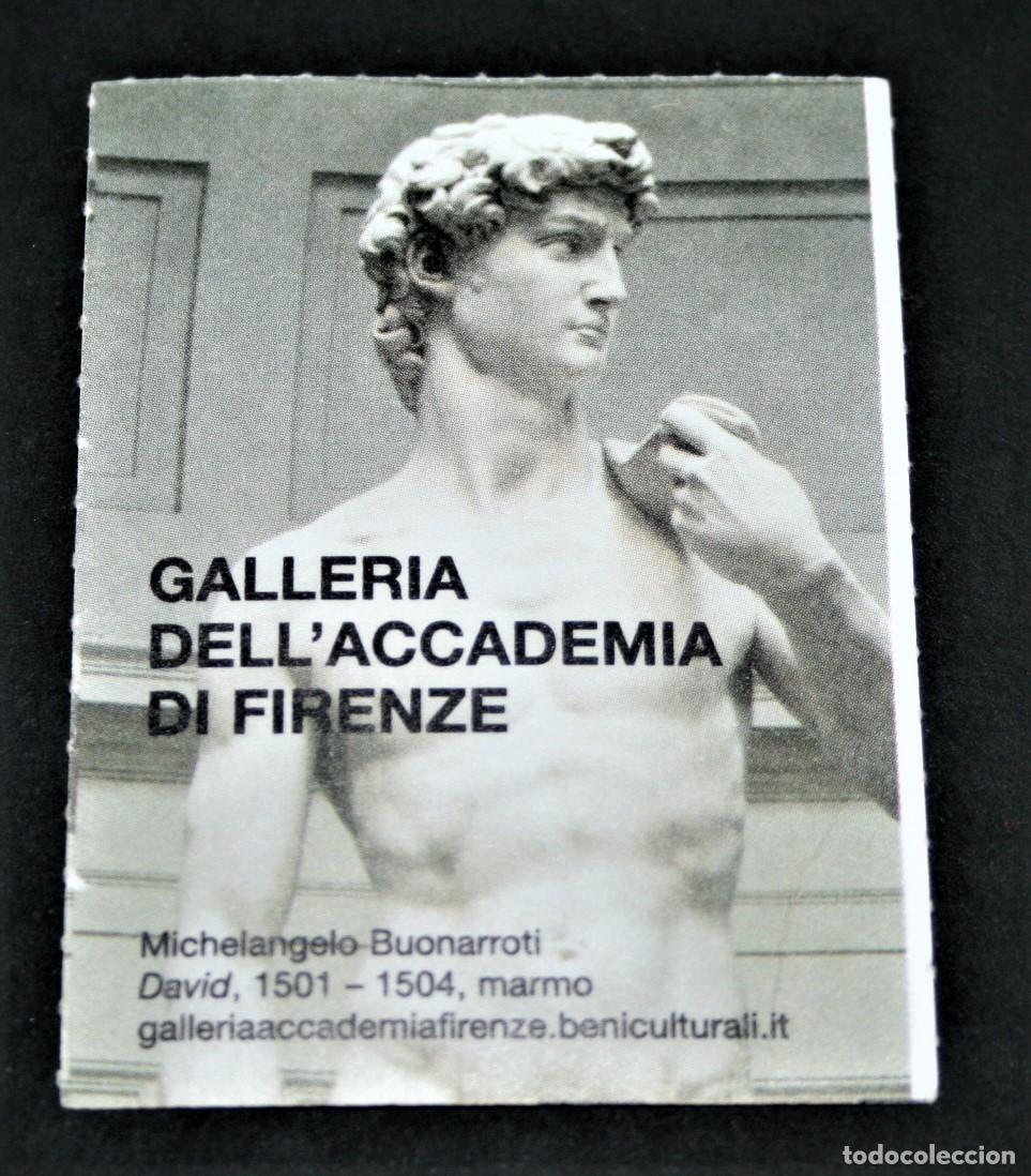 Sammelleidenschaft Andere Papierartikel: ENTRADA/TIQUET - GALLERIA DELL'ACCADEMIA DI FIRENZE - 2019
